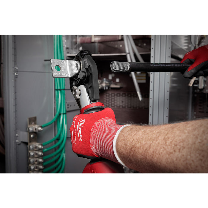 Milwaukee Tools M18™ FORCE LOGIC™ 600 MCM Al Crimper w/ 750 MCM Expanded Jaw