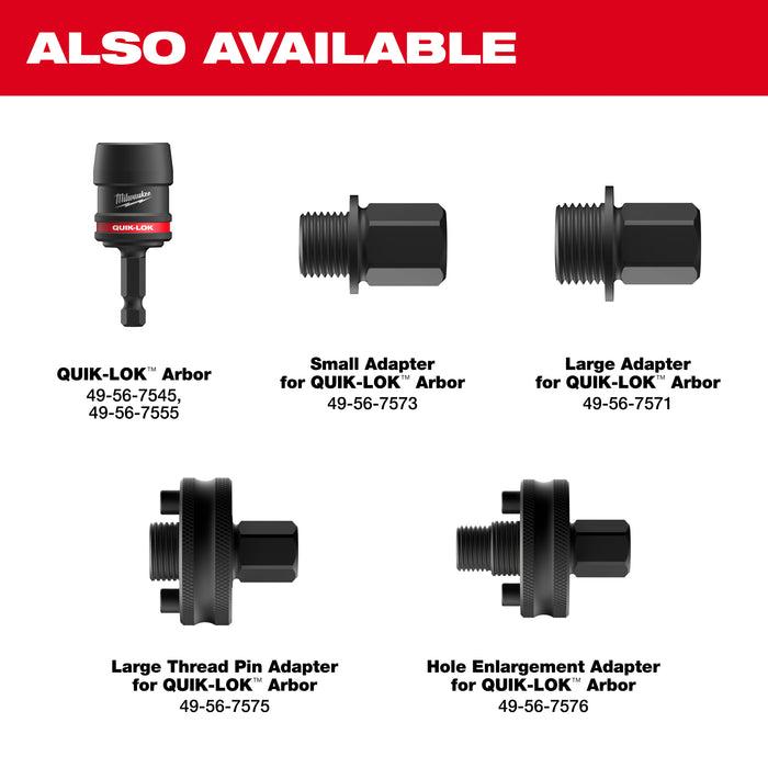 Milwaukee Tools 12PC QUIK LOK™ HOLE DOZER™ Bi-Metal Kit with PACKOUT™ Compact Organizer