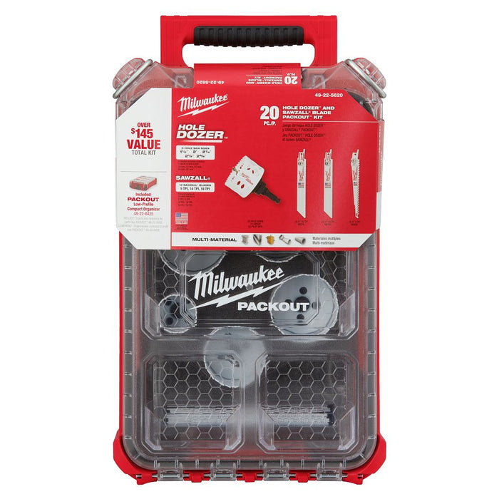 Milwaukee Tools 20PC HS SZ Blade Kit 49-22-5620