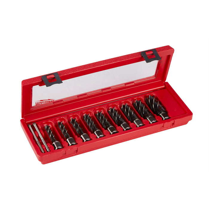 Milwaukee 9-Piece HSS Annular Cutter Set 49-22-8410