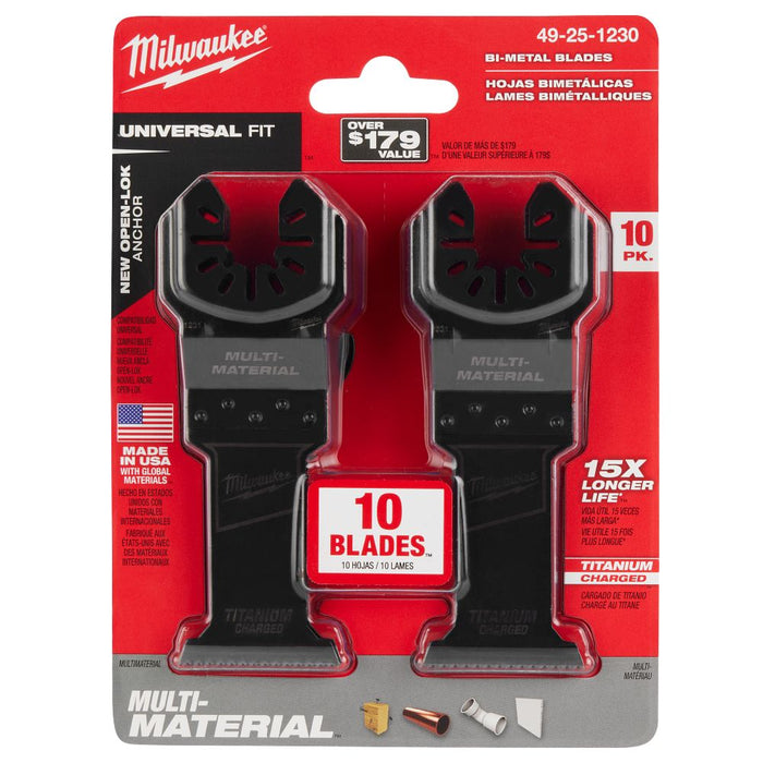 Milwaukee Tools 1-3/8" TI BIM Mlti-MTRL BLD 10PK 49-25-1230