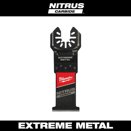 MILWAUKEE NITRUS CARBIDE™ Extreme Metal Universal Fit OPEN-LOK™ Multi-Tool Blade