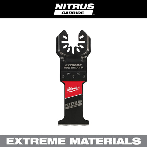 MILWAUKEE NITRUS CARBIDE™ Extreme Materials Universal Fit OPEN-LOK™ Multi-Tool Blade