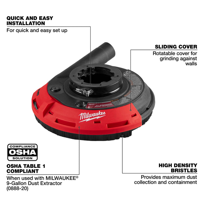 Milwaukee 7" GRINDING DUST SHRD 49-40-6220