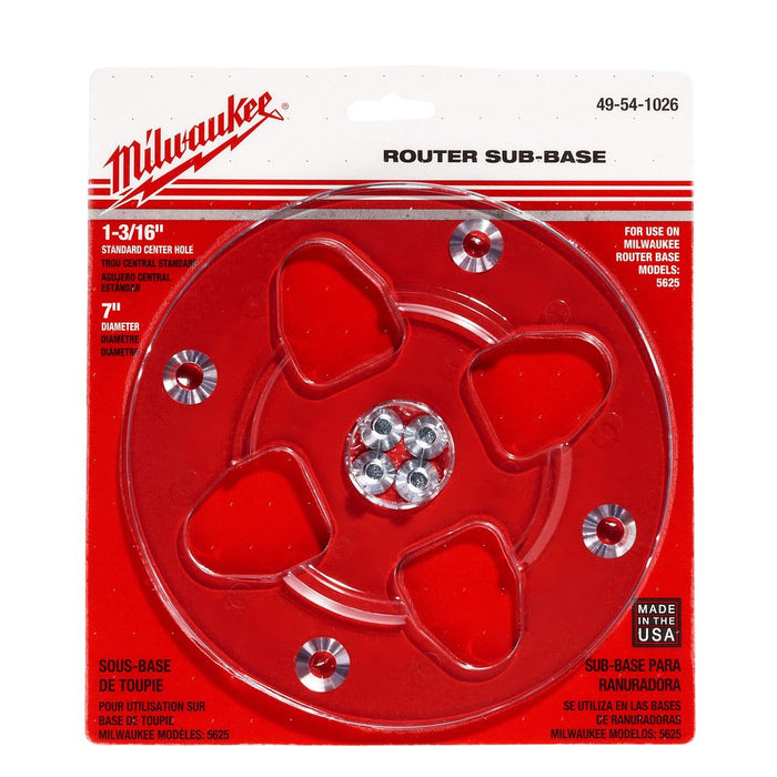 SUB BASE ROUTER SMALL HOLE