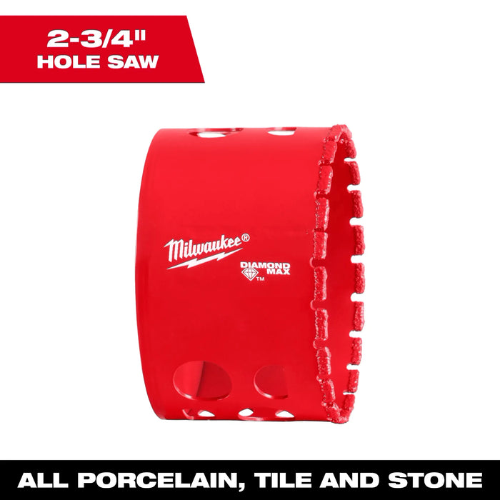 MILWAUKEE 2-3/4" DIAMOND MAX™ Hole Saw Cup