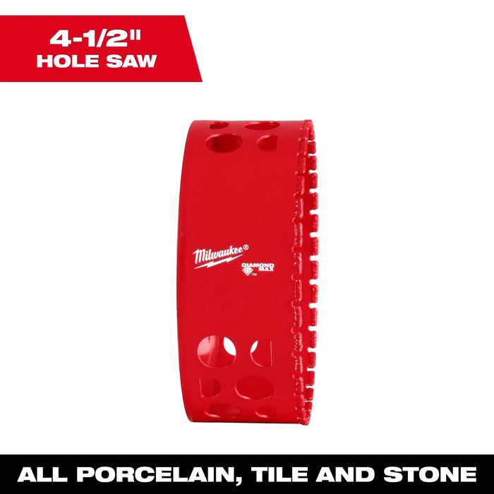 MILWAUKEE 4-1/2" DIAMOND MAX™ Hole Saw Cup