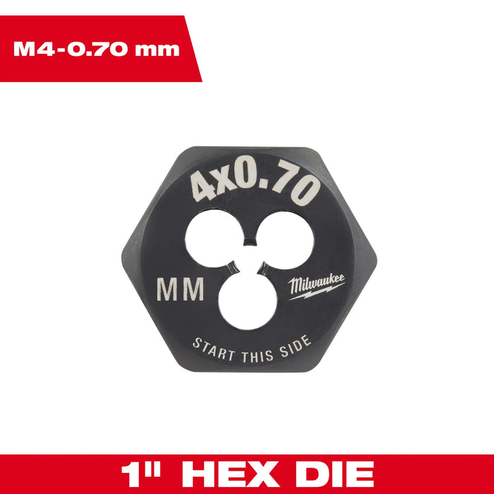 MILWAUKEE Metric 1" Hex Threading Die