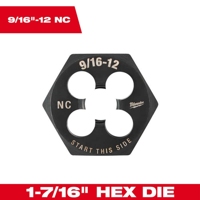 MILWAUKEE 1-7/16" Hex Threading Die