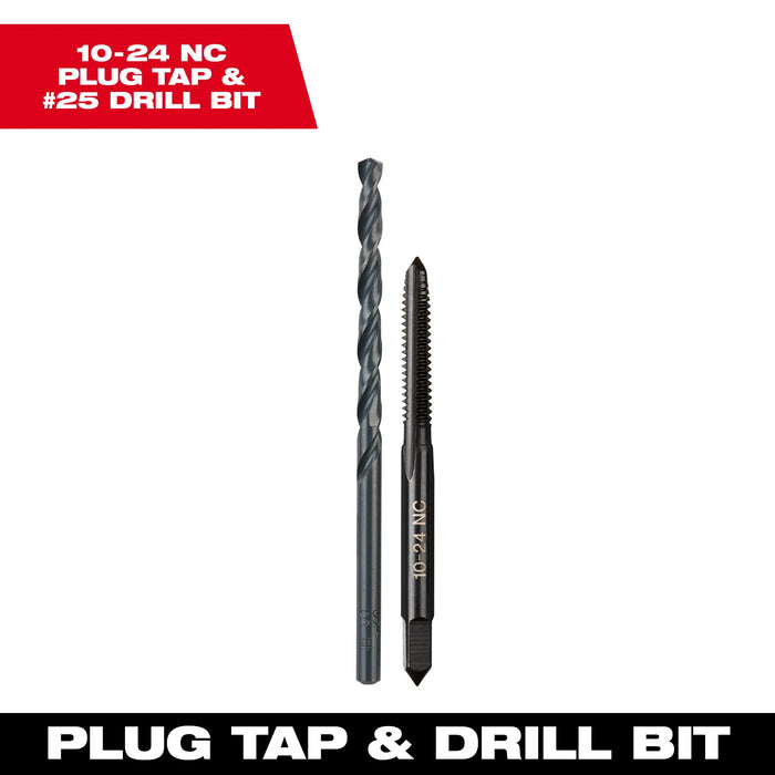 MILWAUKEE Straight Flute Plug Tap & Drill Bit Set