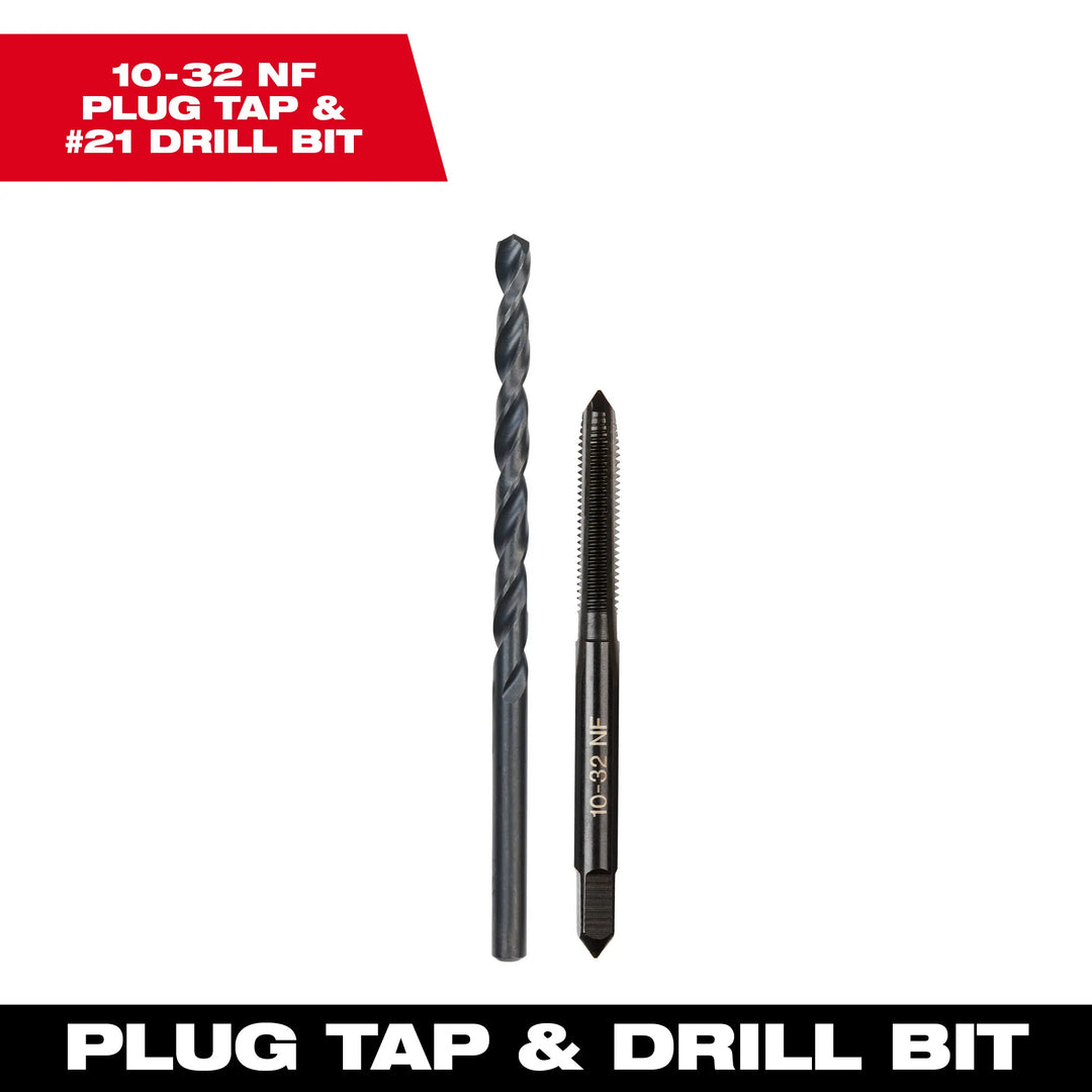 MILWAUKEE Straight Flute Plug Tap & Drill Bit Set