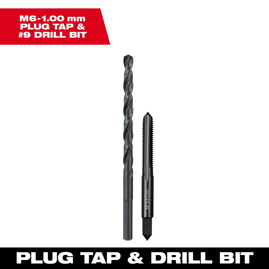 MILWAUKEE Metric Straight Flute Plug Tap & Drill Bit Set