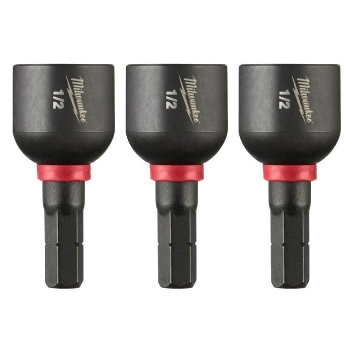 MILWAUKEE SHOCKWAVE IMPACT DUTY™ 1/2" Insert Magnetic Nut Driver (3 PACK)