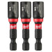 MILWAUKEE SHOCKWAVE IMPACT DUTY™ 1-7/8" Magnetic Nut Driver 1/4" (3 PACK)