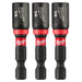 MILWAUKEE SHOCKWAVE IMPACT DUTY™ 1/4" X 1-7/8" Magnetic Nut Driver (3 PACK)
