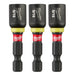 MILWAUKEE SHOCKWAVE IMPACT DUTY™ 1-7/8" Magnetic Nut Driver 5/16" (3 PACK)