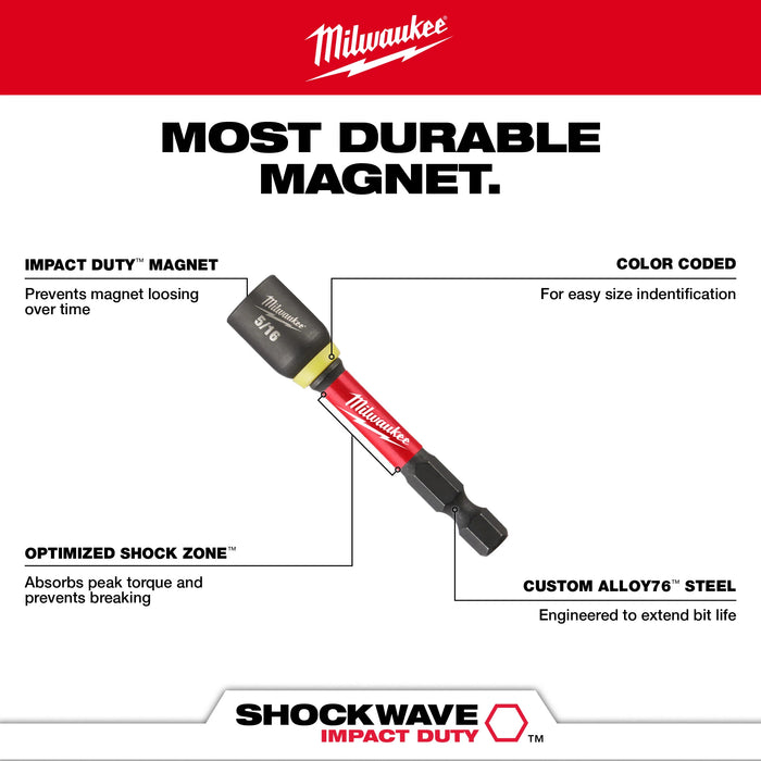 Milwaukee 9/16 X 2-9/16 IMPCT MAG NTDVR 49-66-4538