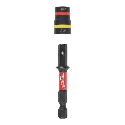 MILWAUKEE 1/4" & 5/16" X 2-1/4" SHOCKWAVE IMPACT DUTY™ QUIK-CLEAR™ 2-IN-1 Magnetic Nut Driver