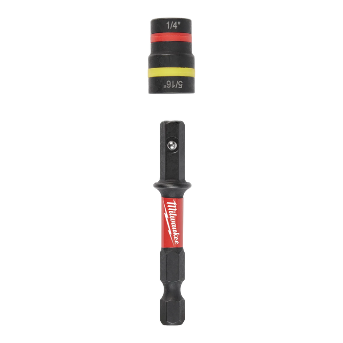 MILWAUKEE 1/4" & 5/16" X 2-1/4" SHOCKWAVE IMPACT DUTY™ QUIK-CLEAR™ 2-IN-1 Magnetic Nut Driver
