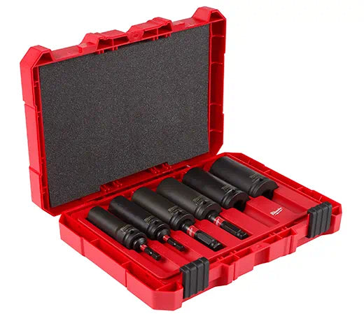 MILWAUKEE 10 PC. SHOCKWAVE™ Lineman's 2-IN-1 12 Point Socket Set