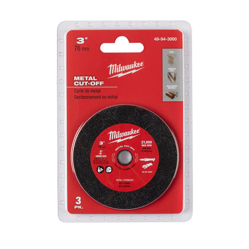 3 In. Cut Off Wheel 3 PK