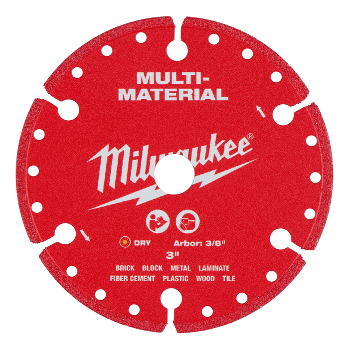 Milwaukee 3" Multi-Material Diamond Blade