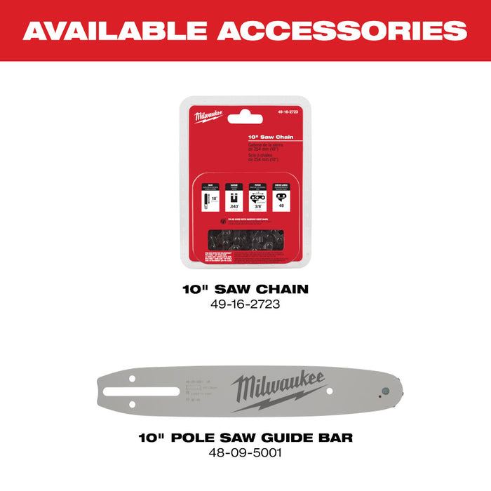MILWAUKEE M18 FUEL™ QUIK-LOK™ 10" Pole Saw Attachment