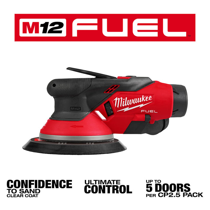 MILWAUKEE M12 FUEL™ 6" (3/32") Random Orbital Sander Kit
