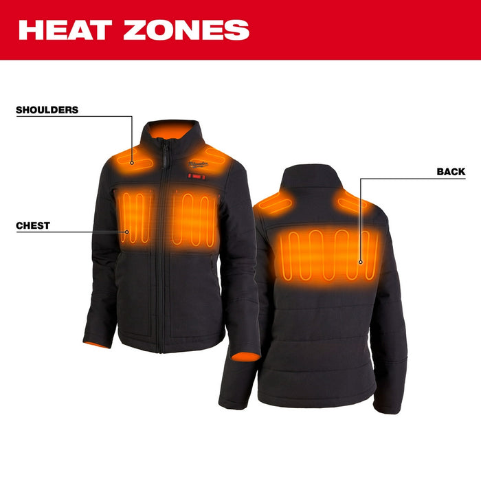 MILWAUKEE M12™ Women's Black Large Heated AXIS™ Jacket Kit