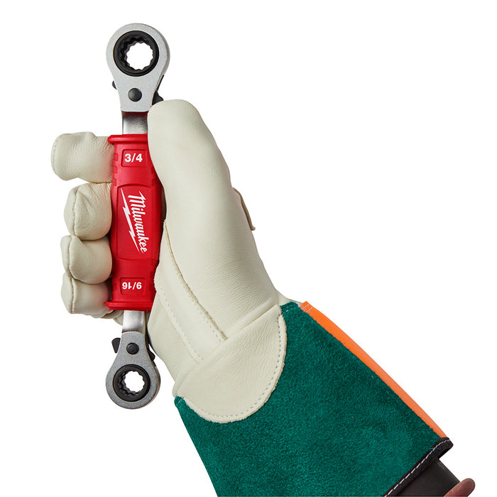 Llave de caja de trinquete aislada 4 en 1 de MILWAUKEE Lineman