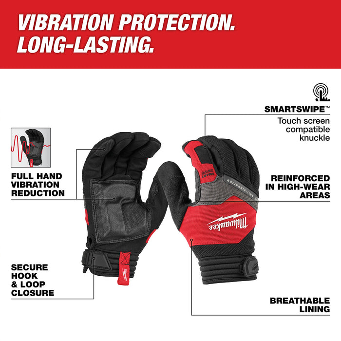 MILWAUKEE Anti-Vibration Work Gloves