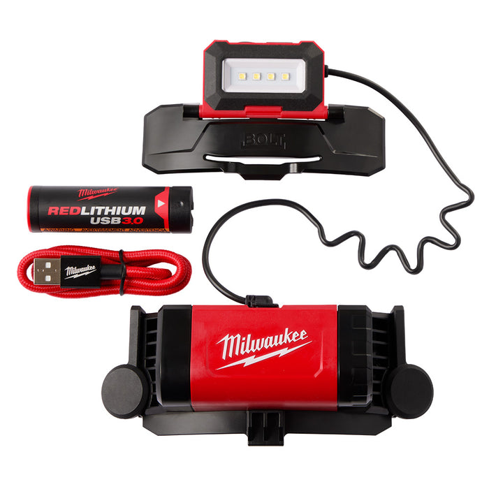 MILWAUKEE BOLT REDLITHIUM USB Headlamp