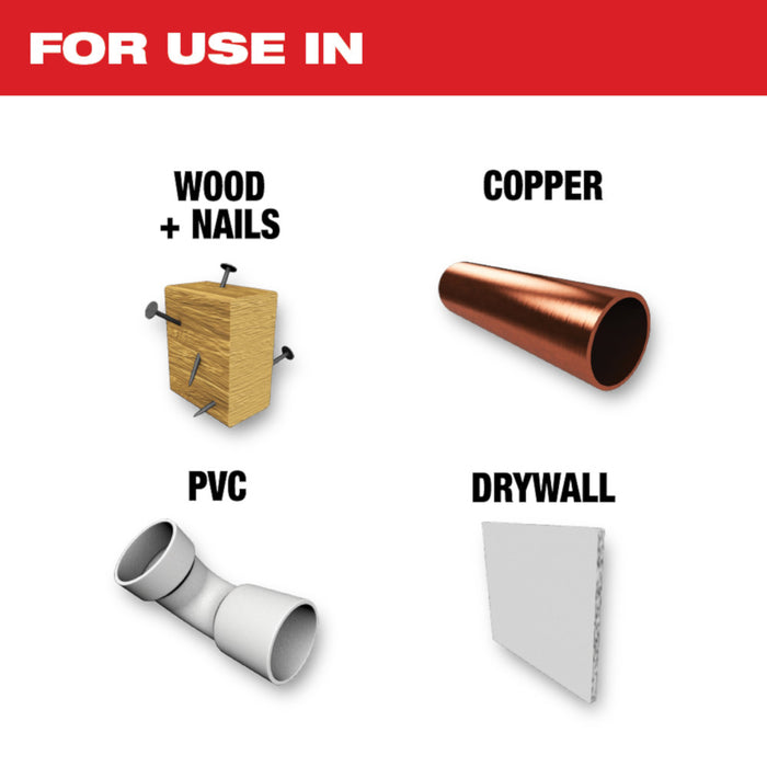 MILWAUKEE 1-1/4" Universal Fit OPEN-LOK™ TITANIUM CHARGED™ Bi-Metal Multi-Material Blade