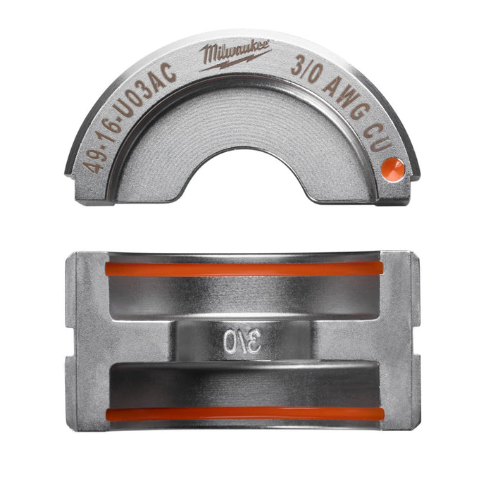 Troquel estilo U de COBRE MILWAUKEE 3/0 AWG