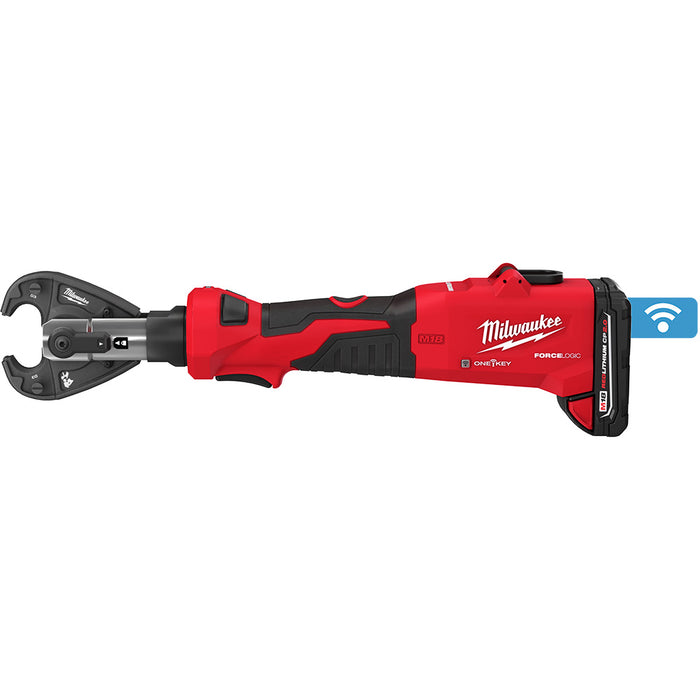 MILWAUKEE M18 FORCE LOGIC 6T Linear Utility Crimper Kit w/ Snub Nose Jaw