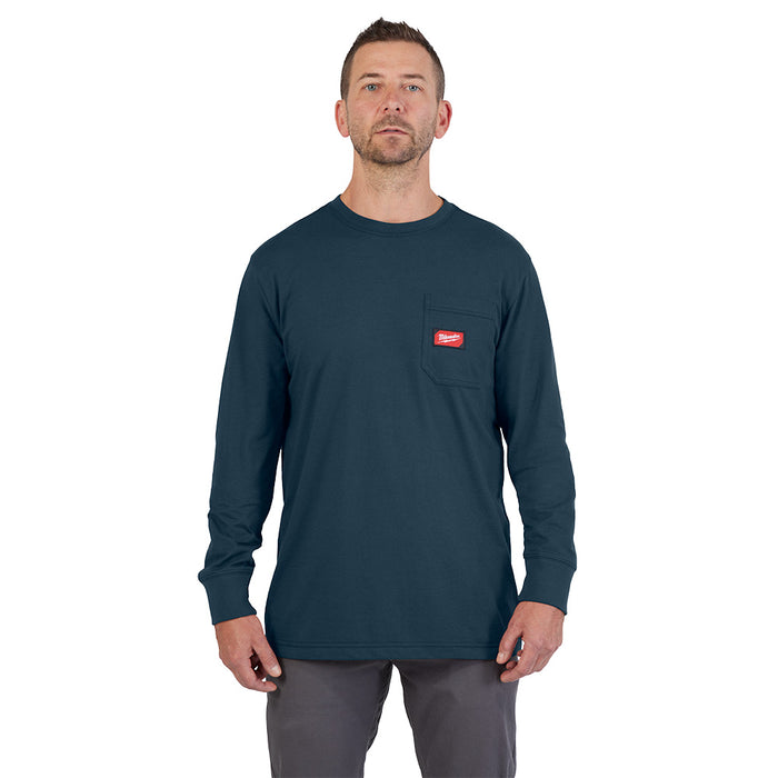 GRIDIRON™ Pocket T - LS Blue M