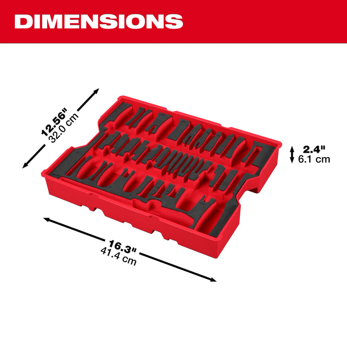 Milwaukee 17pc. Screwdriver & Pry Bar Set with Tray for PACKOUT™ Drawers 48-22-0158