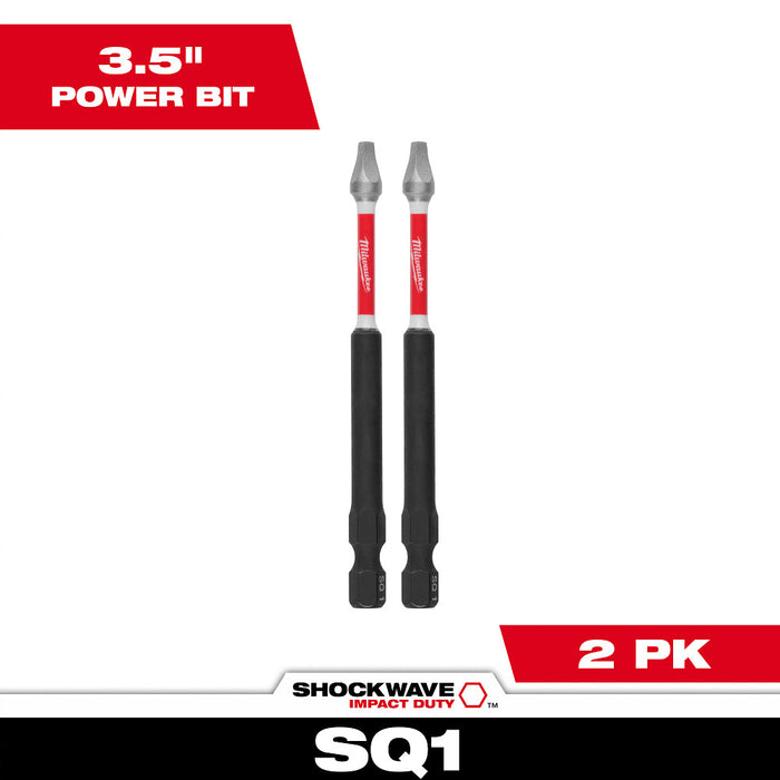 Milwaukee Tools 3-1/2in SQ1 Impact Bit 2PK 48-32-4670
