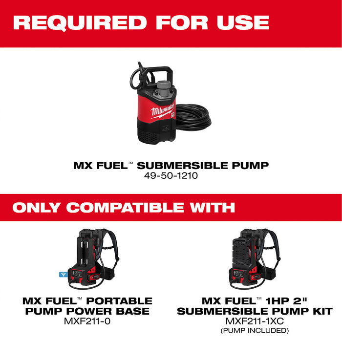 MILWAUKEE MX FUEL™ 1HP 2" Submersible Pump Kit
