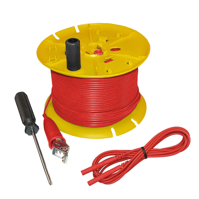 AEMC 5000.02 Red replacement wire (500 ft) on reel for ground resistance tester kits (models 4620, 4630, 6470-B, 6471 & 6472)