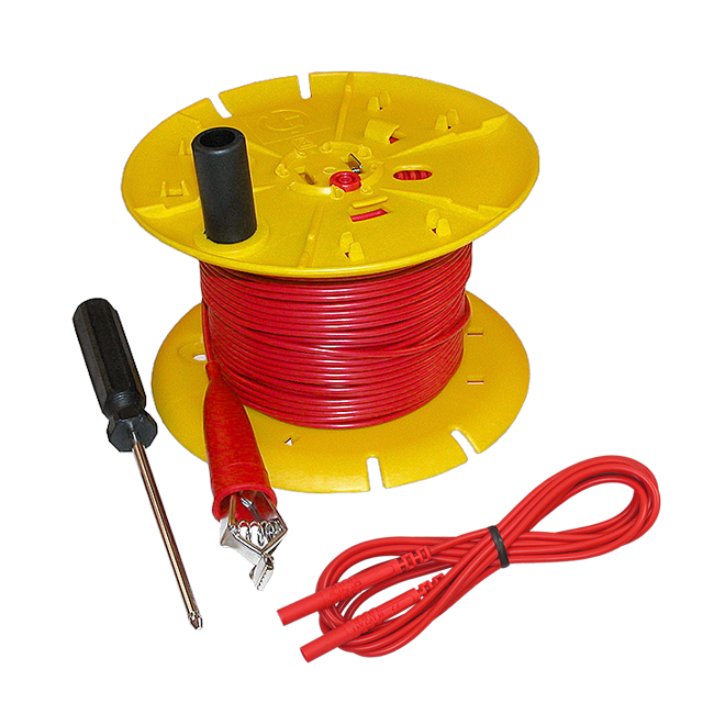 AEMC 5000.03 Red replacement wire (300 ft) on reel for ground resistance tester kits (models 4620, 4630, 6470-B, 6471 & 6472)