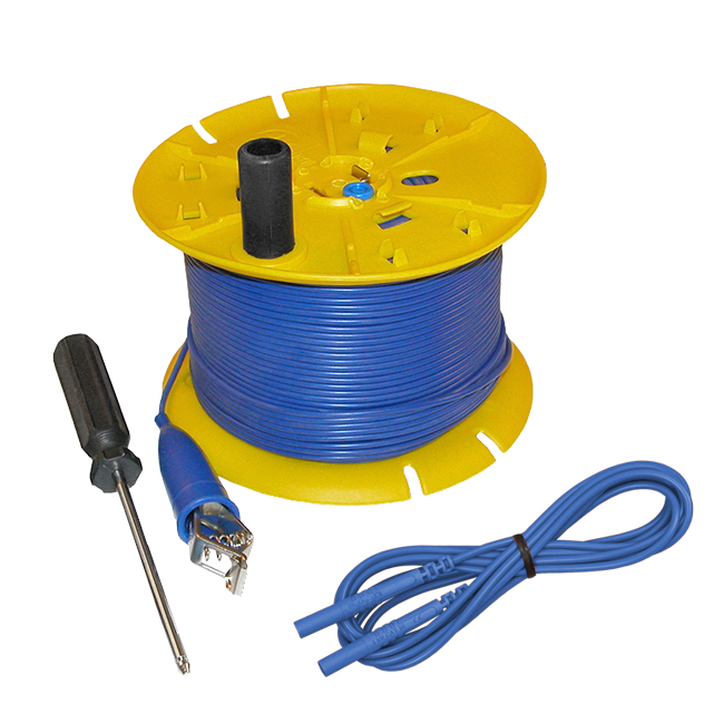 AEMC 5000.05 Blue replacement wire (500 ft) on reel for ground resistance tester kits (models 4620, 4630, 6470-B, 6471 & 6472)