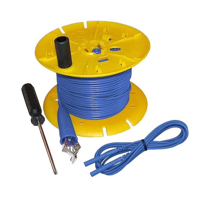 AEMC 5000.06 Blue replacement wire (300 ft) on reel for ground resistance tester kits (models 4620, 4630, 6470-B, 6471 & 6472)