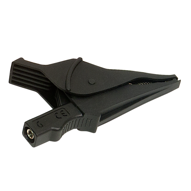 AEMC 5000.71 Clip - black screw-on safety alligator {Rated 1000V CAT IV, 15A}