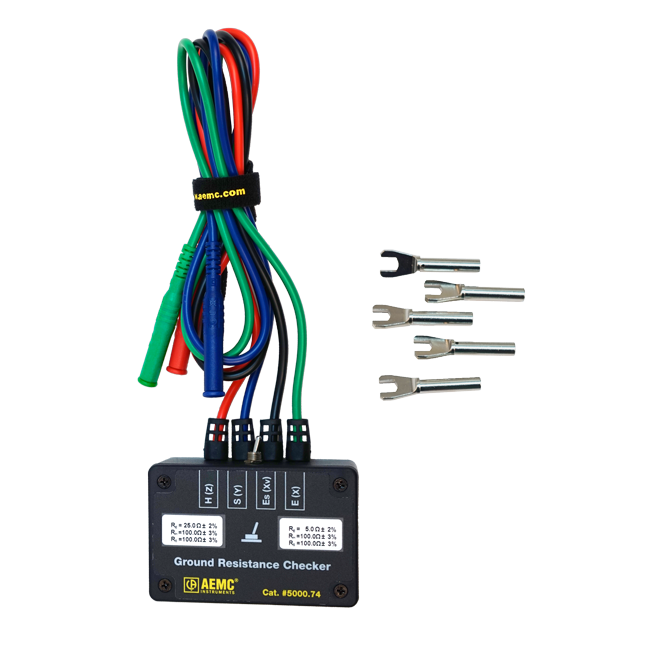 AEMC 5000.74 Ground resistance calibration checker - 5/25Ω for use with Models 6470/6470-B, 6471, and 6472
