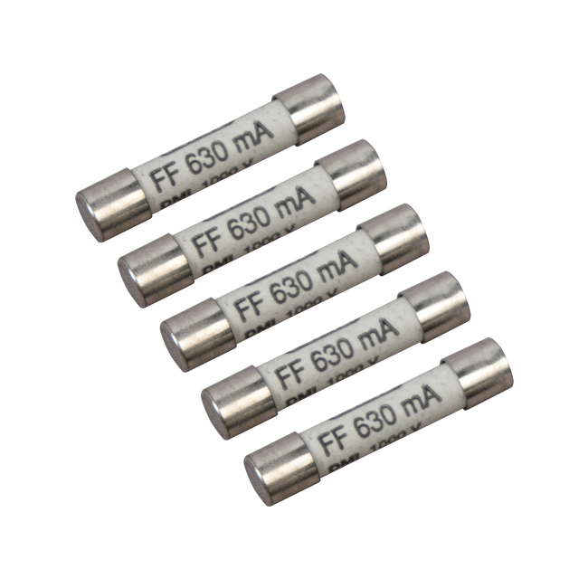 AEMC 5000.91 Fuse - Set of 5, 0.63A, 6.3x32MM UL Rated Fuse