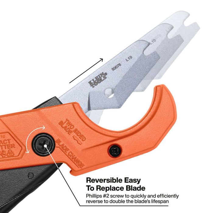 Klein Tools 1-1/4-Inch Compact PEX Pipe and Tubing Cutter
