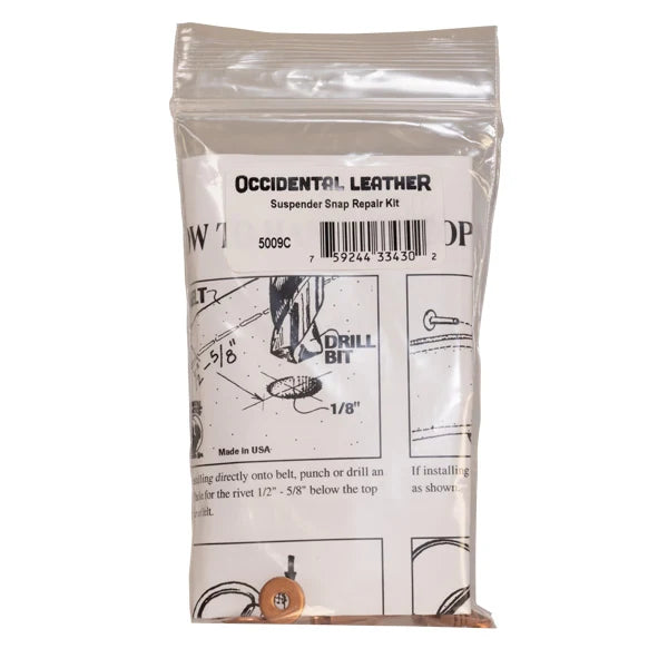 Occidental Leather Suspender Snap Repair Kit