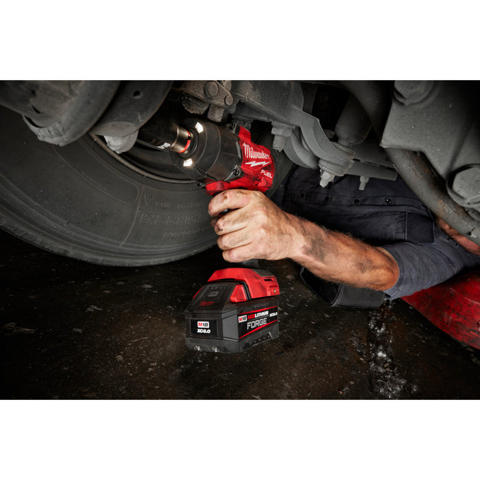 MILWAUKEE M18 FUEL™ 1/2" High Torque Impact Wrench w/ Friction Ring REDLITHIUM™ FORGE™ Kit