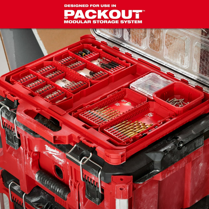 MILWAUKEE 29 UDS. Juego de brocas de titanio SHOCKWAVE IMPACT DUTY™ RED HELIX™